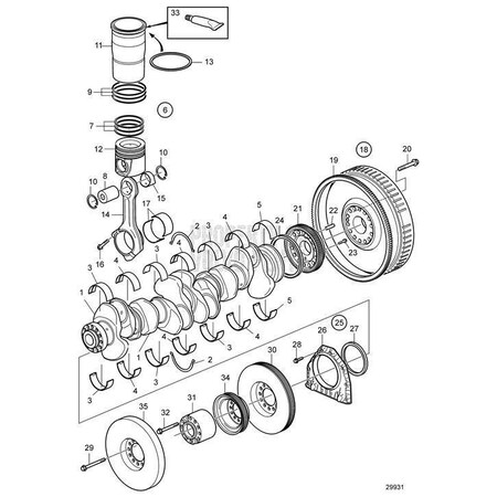 Volvo Penta Crankshaft SealV2 21779548